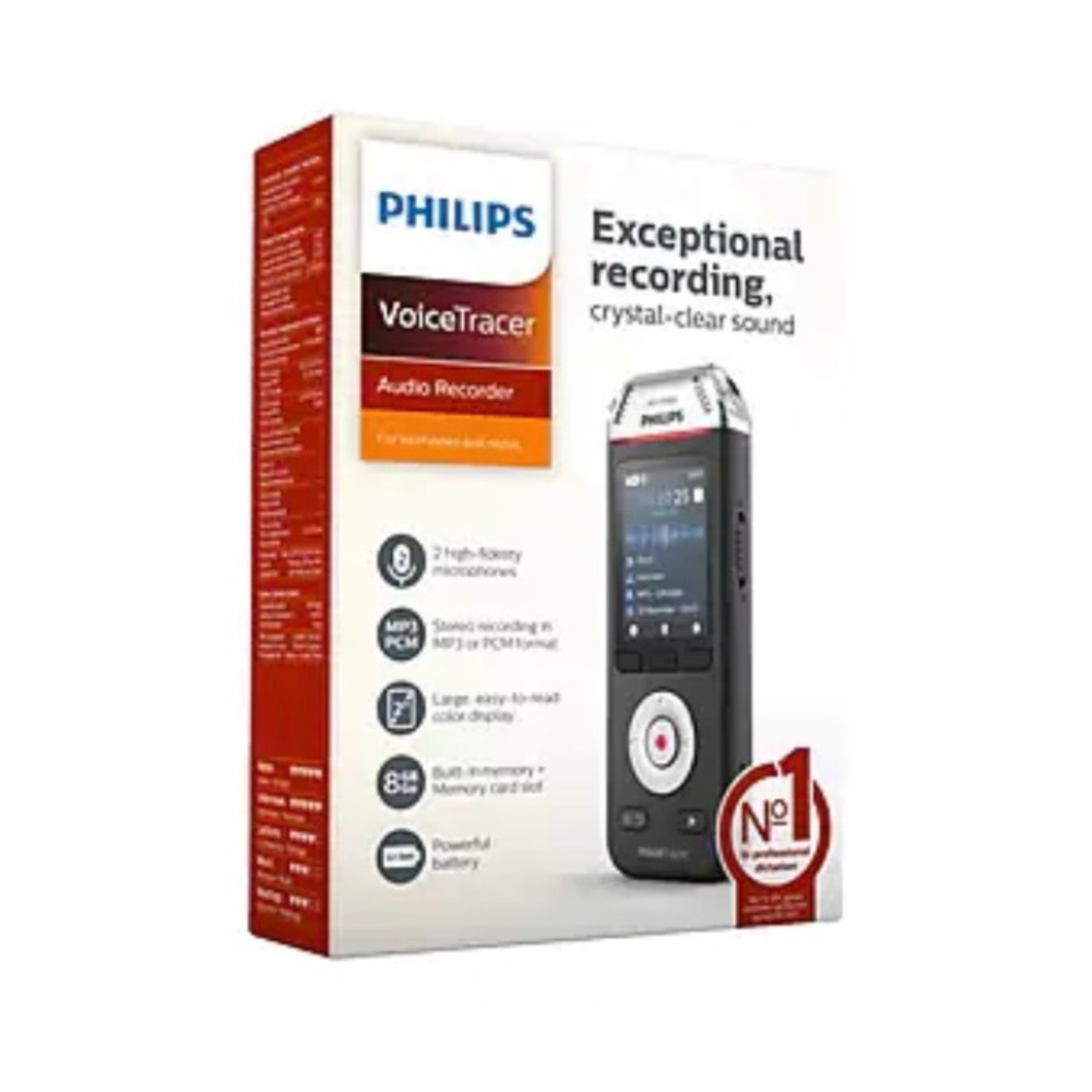 Philips VoiceTracer Digital Voice Recorder, 8 GB (DVT2110) NEW IN BOX